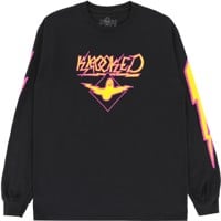 Krooked Bird Lightening Sleeve L/S T-Shirt - black/magenta-yellow