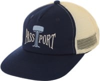 Passport Towers Of Water Workers Trucker Hat - navy/cream