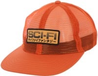 Sci-Fi Fantasy Mesh Snapback Hat - orange